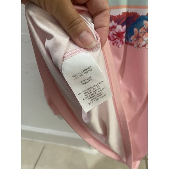 3/$15 SALE - World Wide Sportsman Girls Surfcaster Tropical Scene Shirt Size L - Picture 8 of 12